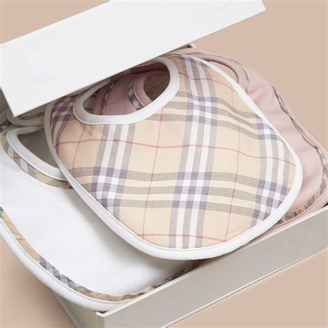 burberry bib set|burberry baby perfume gift set.